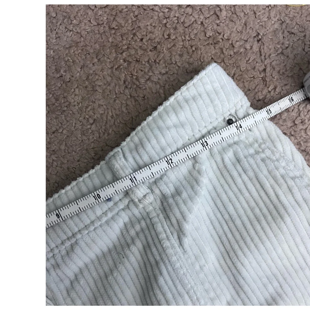 Vintage White Corduroy Abercrombie and Fitch Skirt M